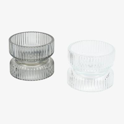 The Range Ribbed Pillar Candle Holder