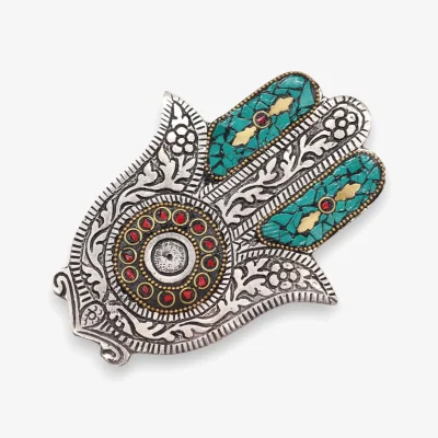 The Range Green Small Hamsa Incense Holder - Green