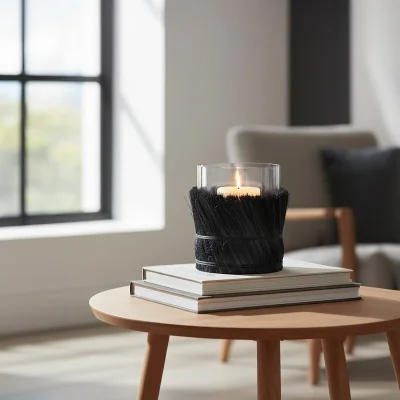 The Range Kuta Black Large Candle Holder - Black