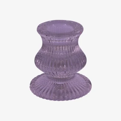 The Range Lilac Eliza Glass Taper Candle Holder 5 Pack - Lilac
