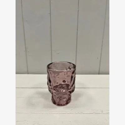 The Range Large Amethyst Textured Candle Holder - Purple