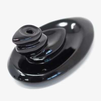The Range Back Flow Incense Burner Small Pebbles - Black