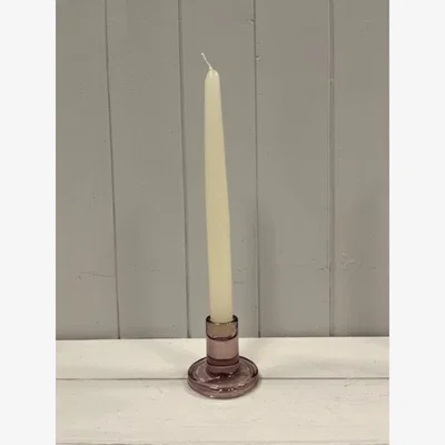 The Range Amethyst Smooth Small Candle Holder - Purple