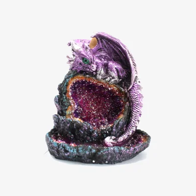 The Range Crystal Cave Dragon LED Backflow IncenseBurner MultiColor - Multicolor