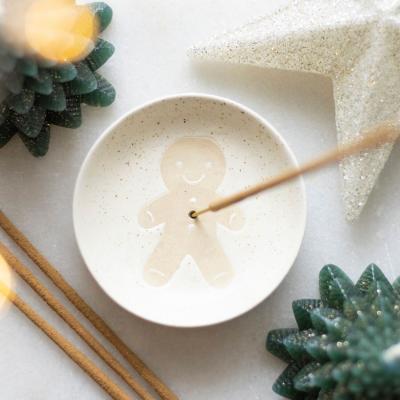 The Range Gingerbread Man Incense Stick Holder - Neutral