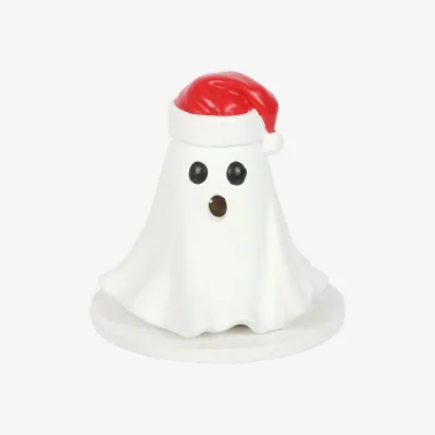 The Range Something Different Ghost Santa Hat Incense Cone Holder - White/Red