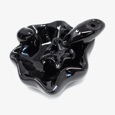 The Range Back Flow Incense Burner Large Pools to Pools - Black