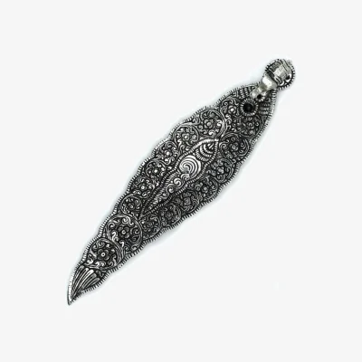 The Range Polished Aluminium Elephant Long Incense Holder 20cm - Silver