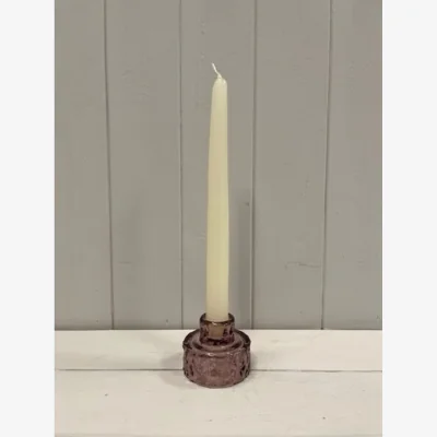The Range Amethyst Textured Candle Holder - Purple