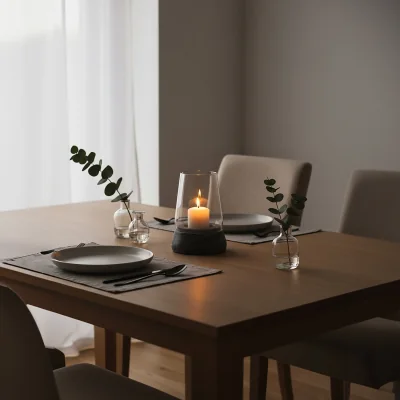 The Range Kira Complements Grey Marble And Glass Candle Holder - Grey