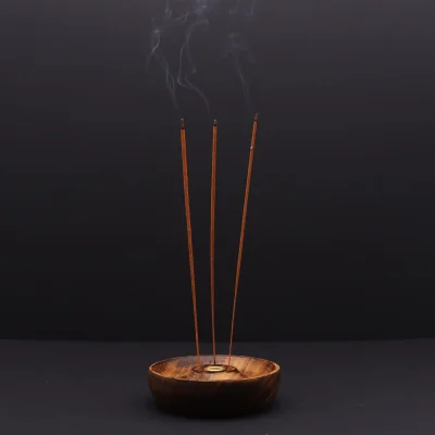 The Range Incense Stick  Cone Burner Disc 7 Chakra - Brown