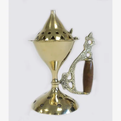 The Range Large Cone Burner with Handle Gold - Gold