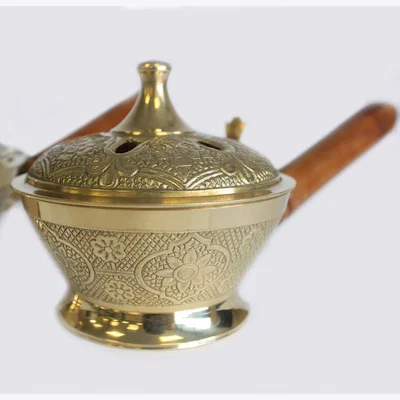 The Range Ornate Censer Incense Burner Gold - Gold