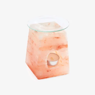 The Range Myga Himalayan Salt Tealight Holder - Aroma Diffuser - Himalayan Pink Salt