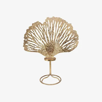 The Range Brocante Ginko Candleholder Gold - Gold