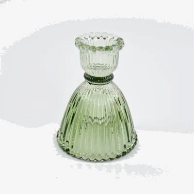 The Range Vintage Green Candle Holder Small - Green
