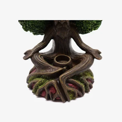 The Range Wise Old Tree Man of the Forest Backflow Incense Burner - Green