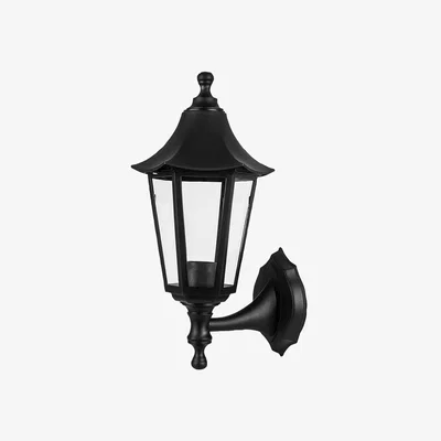 The Range Traditional Outdoor Wall Mounted Light E27 Lantern - Black