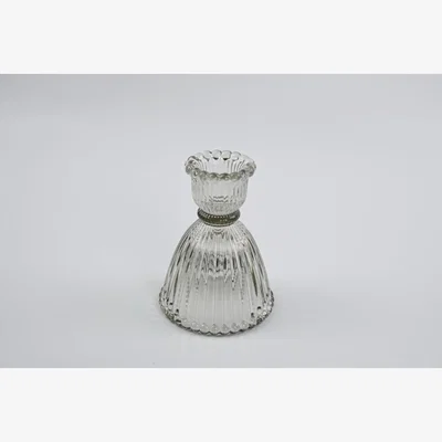 The Range Smokey Brown Candle Holder Small - Brown