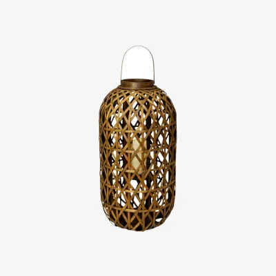 The Range Large Oval Bamboo Decorative Lantern ¿ 65cm - Brown