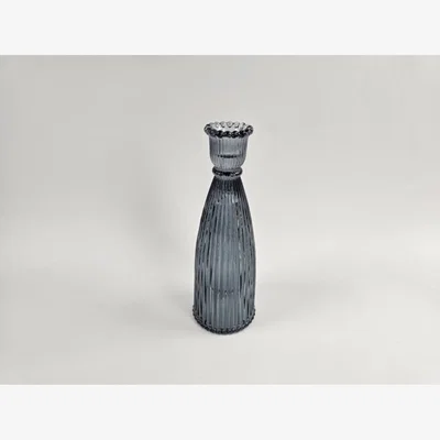 The Range Stylish Blue Candle Holder Medium - Blue