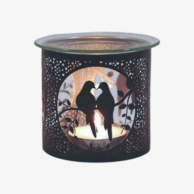 The Range Love Birds Candle Holder  - Black