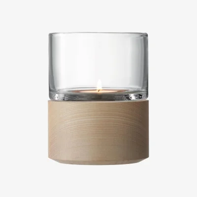 The Range LSA Lantern with Ash Base - Clear
