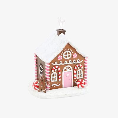 The Range Pink Gingerbread House Incense Cone Burner - Multicolour
