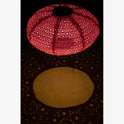 Rockett St George Hot Pink Hanging Outdoor Solar Lantern