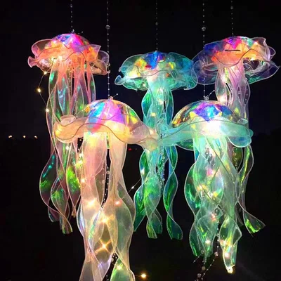 The Range 2pcs jellyfish lantern toys in random colours - White