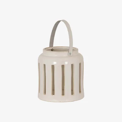 The Range Novi Medium Ceramic Rectangle Window Lantern - Natural