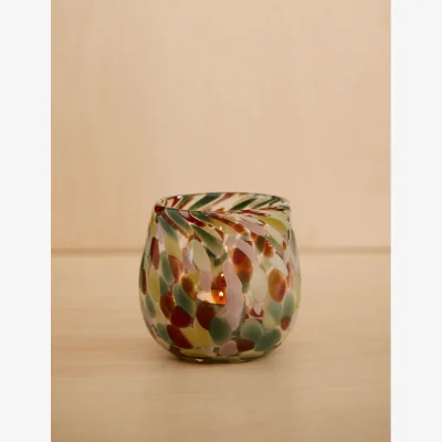 Rose & Grey Colourful Tealight Holder