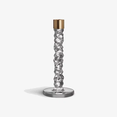 Tobias Oliver Orrefors of Sweden | Carat Candlestick Bronze Detail | Medium - 2 Pack
