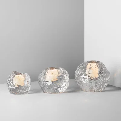 Tobias Oliver Kosta Boda | Snowball Votive 3-Pack