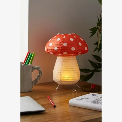 Urban Outfitters Mushroom Paper Lantern - Pink ALL at Urban Outfitters