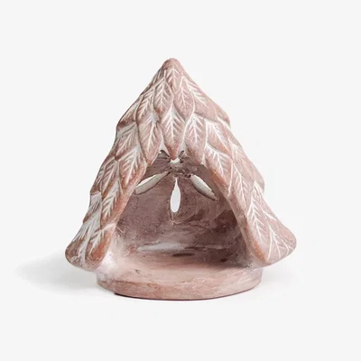 Wolf & Badger Neutrals Terracotta Tea Light Candle Holder - Tree Korissa