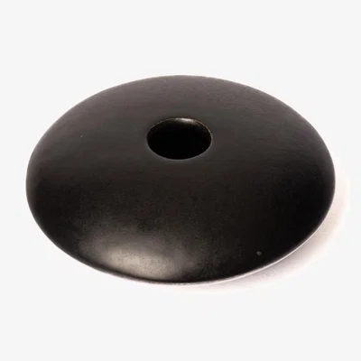 Wolf & Badger Small Candle Holder Ufo Matt Black, Cylindrical | Generazione Zordan