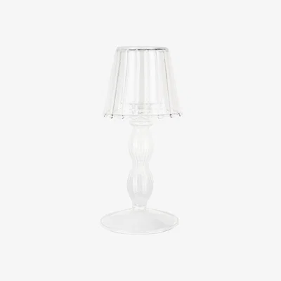 Wolf & Badger White Dolly Candle Lantern Clear One Size Lepelclub