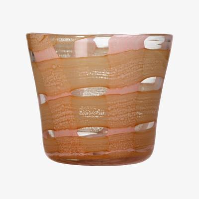 Wolf & Badger Pink / Purple Peach Affect Glass Candle Holder | Casabyjj