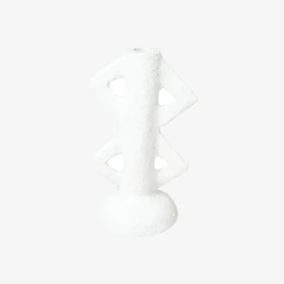 Wolf & Badger Neutrals Paper Mache Candle Holder Fifty Two Two | One Size | Botanical Boys