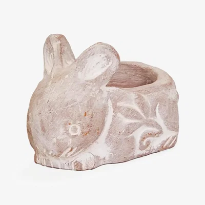 Wolf & Badger Neutrals Terracotta Tea Light Candle Holder - Rabbit Korissa