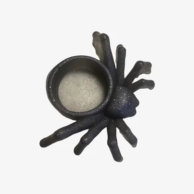 Wolf & Badger Black / Pink / Purple Spider Tealight Holder - Purple-Black | By Shax