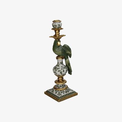 Wolf & Badger Regal Peacock Candlestick | Casabyjj