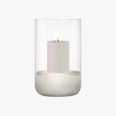 Westwing Glass Candle Holder Calma, H 20 cm
