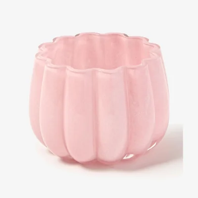 Westwing Mouth-Blown Glass Tealight Holder Melon