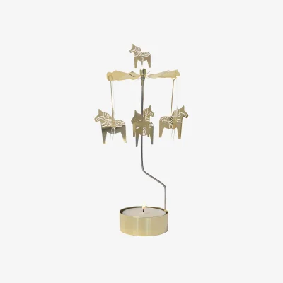Westwing Christmas Tealight Holder Dalahorse, Rotatable