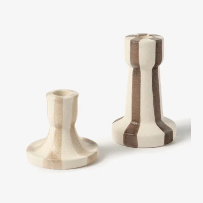 Westwing Hand-Painted Candle Holders Ellen, Set of 2