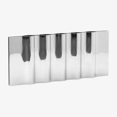 Westwing Stainless Steel Candle Holder Ripply