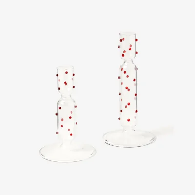 Westwing Christmas Candle Holders Perli, Set of 2