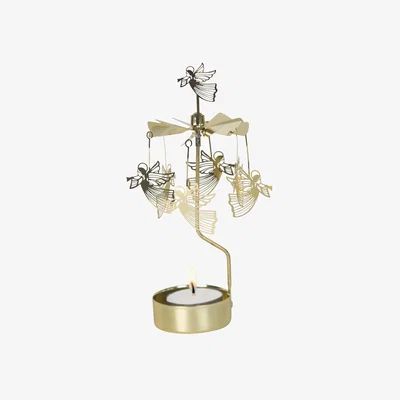 Westwing Christmas Tealight Holder Flying Angel, Rotatable